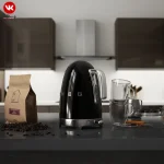 کتری برقی مدرج اسمگ مشکی با طراحی رترو