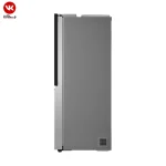 نمای کناری یخچال فریزر ساید دو طبقه ال جی x348
