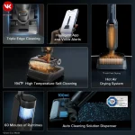 جارو شارژی چندکاره روبوراک A30 Pro Steam Combo مناسب تمام سطوح